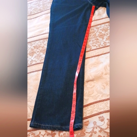 Earl Jeans Slim Boot Cut Blue with Embellished Pockets sz 12 - Picture 8 of 10